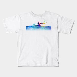 Kayak in watercolor Kids T-Shirt